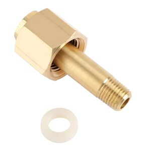 Kadimendium Regulor CO2 Regulator Nipple Left Hand Thread CGA-320 Carbon Dioxide Regulator Inlet Nut and Nipple Regulator Nut with Washer, KADIMENDIUM2MFDERBG30
