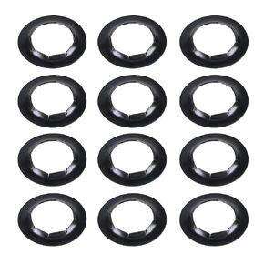 12 Pack Push-On Push Nuts for 5/8" Dolly Axle Rods, Spring Steel Wheel Lock Washers, Hardware Nuts for Dolly Wheels Replacement Accessories