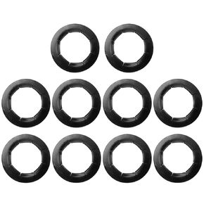 Push Nuts for Dolly Wheel Lock Washers, Hard-to-Find Spring Steel Push-On Pushnuts Fits 5/8" Dolly Axle Rods for Most Dolly Axle Rods, Wheel Replacements Parts with Oiled Phosphate Finish, 10 Pack