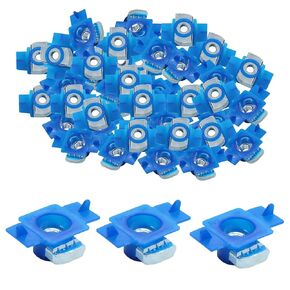 Strut Nuts with Twist Tab, 1/4"-20 Thread Strut Channel Nuts with Zinc Electroplate for Use with Strut Channel,100 Packs