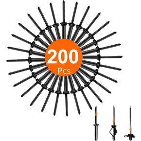 3/16" x 1" Tri Grip Rivets - 50PCS - Tri-fold Marine Decorative Pop Rivets with Waterproof O Rings,Tri-Grip Rivets for Boat Canoe,Aluminum Blind Rivets Tri Grip Boat Kayak Rivets,Trifold Rivets