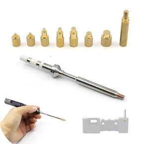 NovelLife 3D Printer Smoothing Finishing Tool Set,3D Printed Parts Repairing Modifying Deburring Trimming Tool Kit, Heat Set Tip Adapter for TS100 TS101 Pine64 900M Soldering Iron