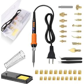 أداة إدخال مجموعة حرارة مكواة اللحام الرقمية بقدرة 90 وات مع أطراف لحام إضافية، ونصائح إدراج مجموعة الحرارة، وإدراج ملولب، وصواميل نحاسية لإدراج الحرارة in Kuwait