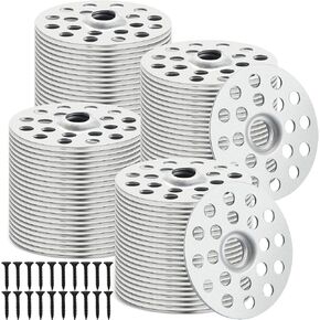 Dunzy 150 Pcs 1 Inch Plaster Drywall Washers Metal Washers for Screws Plaster Repair Rings Plaster Buttons Profile Washer Flat Washers for Wall Ceiling Drywall Plaster Repair