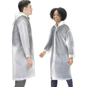 Hagon PRO Rain Coats (2 Pack) - EVA Rain Poncho for Women and Men, Reusable Raincoat