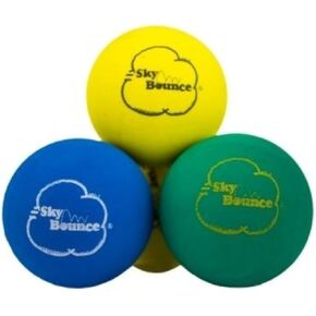 Sky Bounce Color Rubber Handballs for Recreational Handball, Stickball, Racquetball, Catch, Fetch, and Many More Games, 2 1/4-Inch, Assorted, 12 Count
