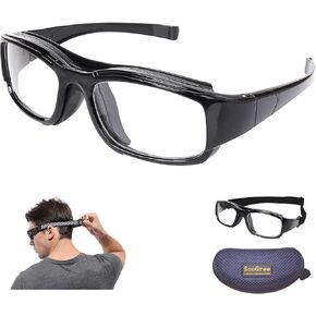 Sport Goggles Glasses Squash & Racquetball Goggles Basketball Glasses Adjustable Strap Resistant Impact
