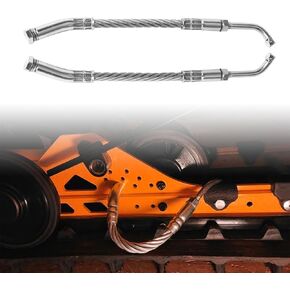 Ice Scratchers Snowmobile 2024 UPGRADE 2PCS Set Compatible with Skidoo Polaris Arctic Cat Cable Ice Scratchers Fit for Reverse & Non-reverse Gear Equipped Snowmobiles Track Heights Above 2-1/2"