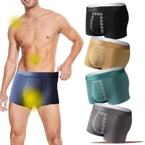 4Packs Proplshove Underwear, Proplshove Underwear Magnetic, Men's Energetic Massage Magnetic Underwear