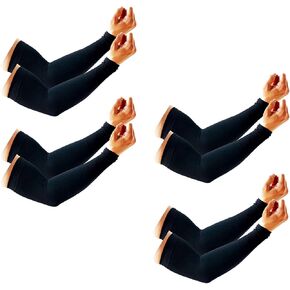 PFFY 4 Pairs UV Protection Cooling Arm Sleeves for Men and Women UPF 50 Sun Sleeve