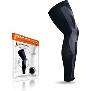 Full Leg Compression Sleeve For Men Women - Medical Grade 20-30mmHG - Running Recovery Swelling Thigh Support
