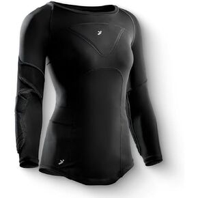 Storelli Women’s Bodyshield Goalkeeper ¾ Undershirt, High-Impact Protection for Female Soccer & Field Players, Breathable