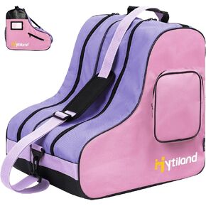 Roller Skate Bag, Breathable Ice Skate Bag with Adjustable Shoulder Strap Large Capacity Skate bag Fit Inline Skates,Ice Skates, and Most Roller Skate Accessories for Kids