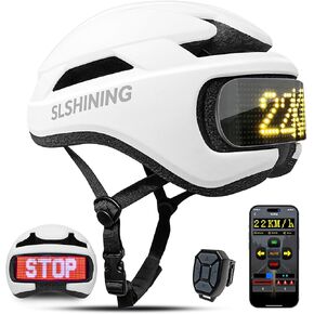 Smart Bike Helmet with Light: Bicycle Helmets for Adult Teens for Mountain & Road Cycling Electric Scooter Skateboard Skating