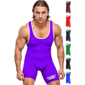 Exxact Sports Men's Wrestling Singlet, High Performance Powerlifting Singlet Wrestling Singlets for Men