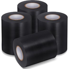Pangda 4 Rolls 4'' x 65.6' Wrestling Mat Tape Heavy Duty Gym Mat Tape PVC Rug Tape 7 Mil Carpet Tape for Carpet Seam Carpet Tape Seaming Cover Tape for Wrestling Grappling Exercise, 4 Inch Width