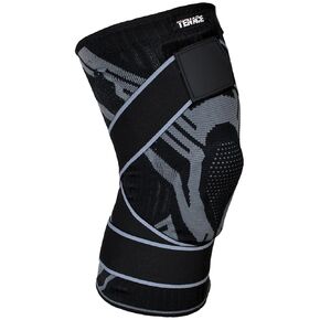 Tenace BJJ Knee Brace Grappling - Compression Knee Pad for Jiu Jitsu, MMA, Muay Thai, Wrestling, Judo - High Durability and Performance Unisex (Large)