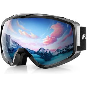 findway OTG Ski Goggles - Over Glasses Snow Snowboard Goggles for Men Women Adult & Youth - Anti-Fog 100% UV Protection in Kuwait