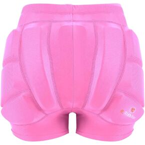 Kids Hip Butt Protection Pads Shorts, Youth Child 3D Tailbone Protective Padded Short Pants for Skiing Skating Snowboard