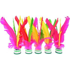 Baitaihem Kick Shuttlecock Chinese Jianzi Colorful Feather Foot Sports Outdoor Game