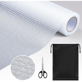 Bucherry 1 لفة من جلود التزلج الشتوية الشفافة لوح التزلج شبكة واقية قابلة للقطع على الجليد شبكة حماية من الجلد مع مقص كبير وحقيبة تخزين لتسلق الجلد وجلود التزلج شبكة لمنع الثلج والجليد in Kuwait