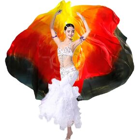 Belly Dance Veil Silk Belly Dance Veils Silk Belly Dance Veil for Women Multi Color Belly Dance Veil Silk 250 * 114cm