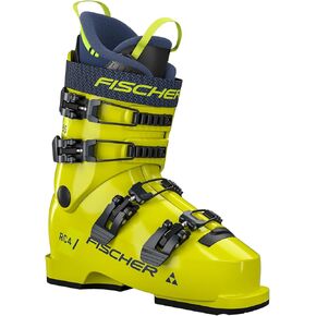 Fischer Junior RC4 65 JR Durable Lightweight Easy-Entry All-Mountain Cross-Country Alpine Touring Ski Boot with Micro-Adjustable Aluminum Buckles, Warm Liner & Alpine Outsoles