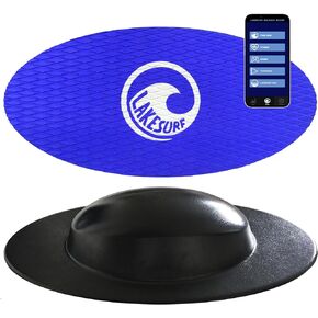 Wakesurf Balance Board by Lakesurf - Includes Motion Tracking App & Phone Mount for Wakesurfing Simulation, Games, Fitness Training, and Tutorials