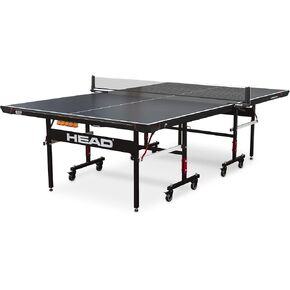 HEAD Summit USA Indoor Table Tennis Table, Competition Grade Net, 10 Minute Easy Set Up – Ping Pong Table with Playback Mode