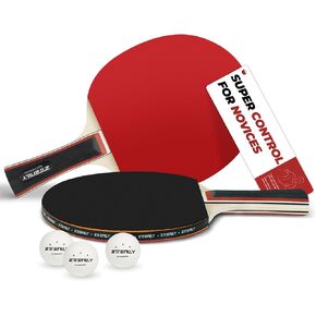 Ping Pong Paddles with Balls - Better Control & Sticky Inverted Rubber - Table Tennis Paddles Set for Indoor & Outdoor Games
