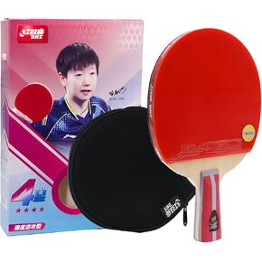 DHS Ping Pong Paddles Professional Table Tennis Racket with Hurricane Rubber Carrying Case - ITTF Approved Rubber for Tournament Play
