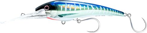 Nomad Design DTX Minnow 200 مع نظام Autotune حاصل على براءة اختراع - حركة السباحة المتعثرة، BKK Diablo 5X Singles 11/0 Hooks، 200 SNK 8، 40 قدم، سردين in Saudi Arabia