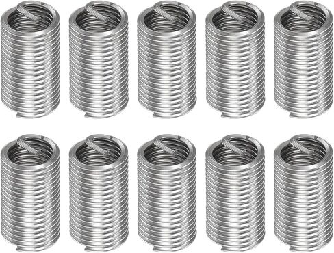 HARFINGTON 10pcs Wire Thread Inserts M12 x 1.75 3D 304 Stainless Steel Helical Coiled Wire Threaded Sleeve in Saudi Arabia