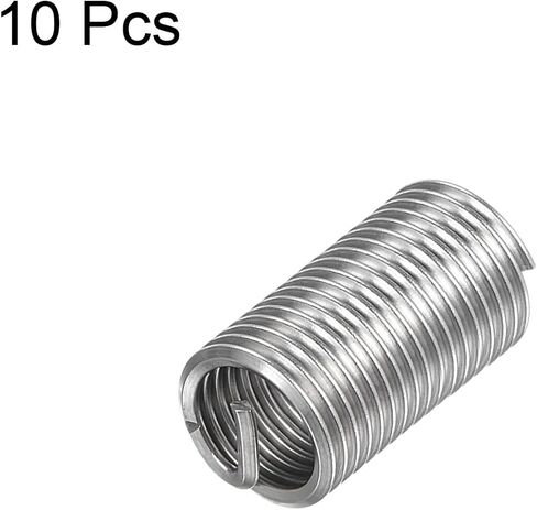 HARFINGTON 10pcs Wire Thread Inserts M12 x 1.75 3D 304 Stainless Steel Helical Coiled Wire Threaded Sleeve in Saudi Arabia