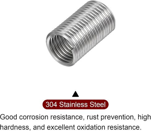 HARFINGTON 10pcs Wire Thread Inserts M12 x 1.75 3D 304 Stainless Steel Helical Coiled Wire Threaded Sleeve in Saudi Arabia