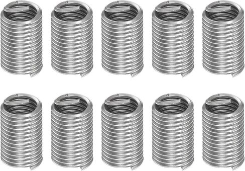 HARFINGTON 10pcs Wire Thread Inserts M12 x 1.75 3D 304 Stainless Steel Helical Coiled Wire Threaded Sleeve in Saudi Arabia