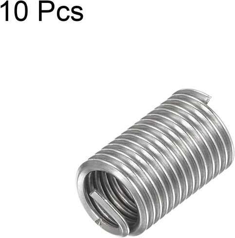 HARFINGTON 10pcs Wire Thread Inserts M12 x 1.75 3D 304 Stainless Steel Helical Coiled Wire Threaded Sleeve in Saudi Arabia