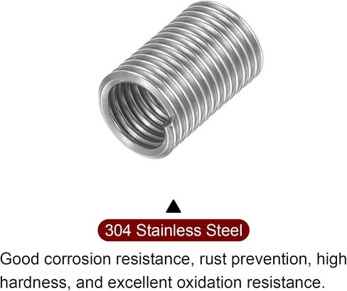 HARFINGTON 10pcs Wire Thread Inserts M12 x 1.75 3D 304 Stainless Steel Helical Coiled Wire Threaded Sleeve in Saudi Arabia