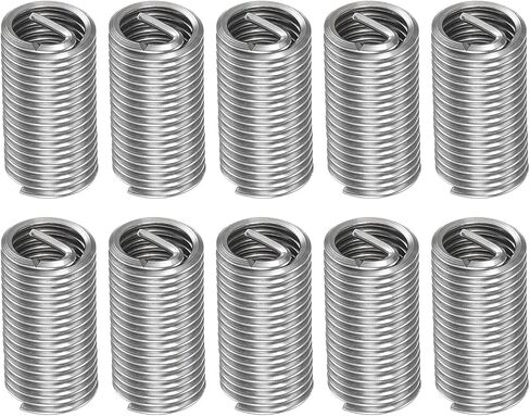 HARFINGTON 10pcs Wire Thread Inserts M12 x 1.75 3D 304 Stainless Steel Helical Coiled Wire Threaded Sleeve in Saudi Arabia