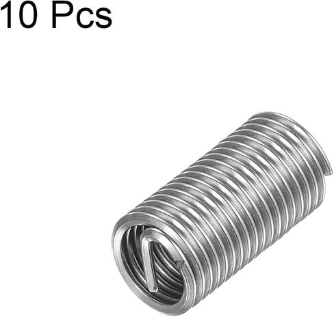 HARFINGTON 10pcs Wire Thread Inserts M12 x 1.75 3D 304 Stainless Steel Helical Coiled Wire Threaded Sleeve in Saudi Arabia