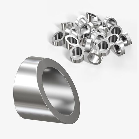 1/4" ID Angle Washers for Cable Railing Stair Ends, Stainless Steel 30 Degree Angle Beveled Washer for 1/8 Inch to 3/16 Inch Cable Railing, 20 Pack Cable Railing Angled Washer in Kuwait