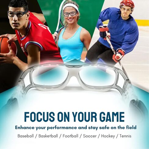 BLUE CUT Safety Outdoor Sports Goggles Unisex Anti Fog Ideal For Basketball Racquetball in Saudi Arabia