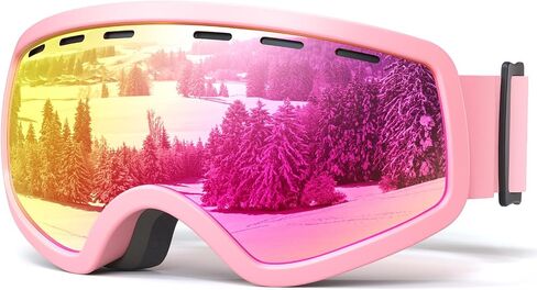 ZMLM kids Ski Snowboard Goggles: Kids Ski Goggles UV Protection Dustproof Winter Snow Skiing Goggles for Girls Boys in Saudi Arabia