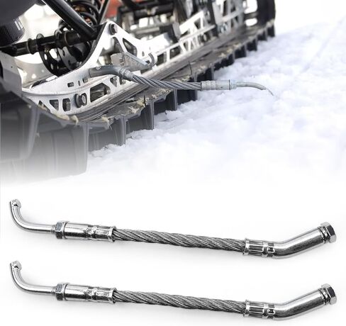 مجموعة أدوات خدش الجليد من Ice Scratchers متوافقة مع Polaris وArctic Cat وSki-Doo وLynx - مجموعة أدوات خدش الجليد بالكابل لعربات الثلج ذات التروس العكسية وغير العكسية مع ارتفاعات المسار أكثر من 2.5 بوصة in Kuwait
