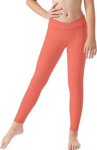 بنطال ضيق رياضي للفتيات من Runhit بخصر عالٍ للأطفال لممارسة اليوغا والرقص للجري في سن المراهقة in Kuwait