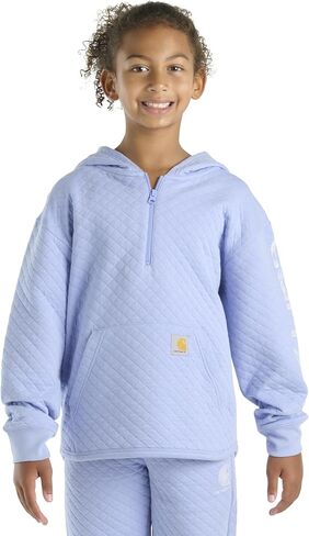 سويت شيرت بقلنسوة من الصوف للفتيات من Carhartt بنصف سحاب وغطاء للرأس in Kuwait