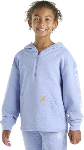 سويت شيرت بقلنسوة من الصوف للفتيات من Carhartt بنصف سحاب وغطاء للرأس in Kuwait