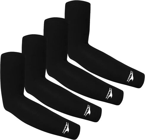 Achiou Cooling Ice Silk Arm Sleeves, Summer UV Sun Protection Compression Sleeves UPF 50+ for Women Volleyball Youth Sports in Kuwait