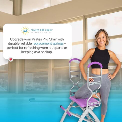 Life's A Beach Pilates PRO Chair Max with Sculpting Handles | Reformer & Chair for Home Workouts | Shape & Tone | Adjustable Resistance in Saudi Arabia