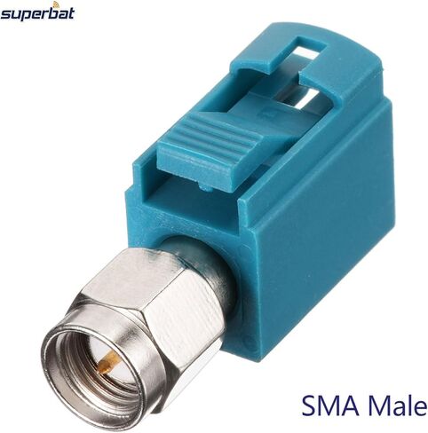Superbat Fakra Z Female to SMA Female Vehicle GPS Antenna Adapter Connector 2Pcs for GPS Navigation Satellite Radios Car Stereo Android Head Unit 4G LTE Telematics Bluetooth Module in Saudi Arabia